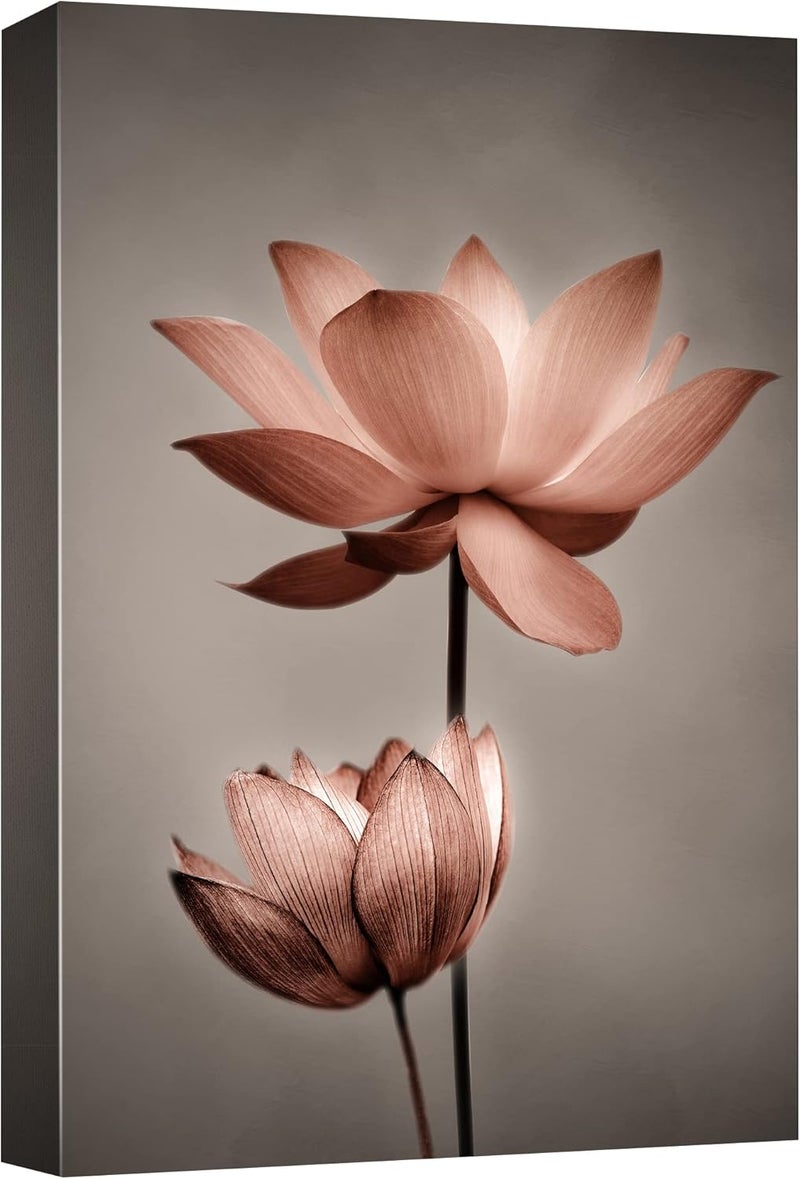 wall26 Pink Lotus Duo Canvas Print - Image 1