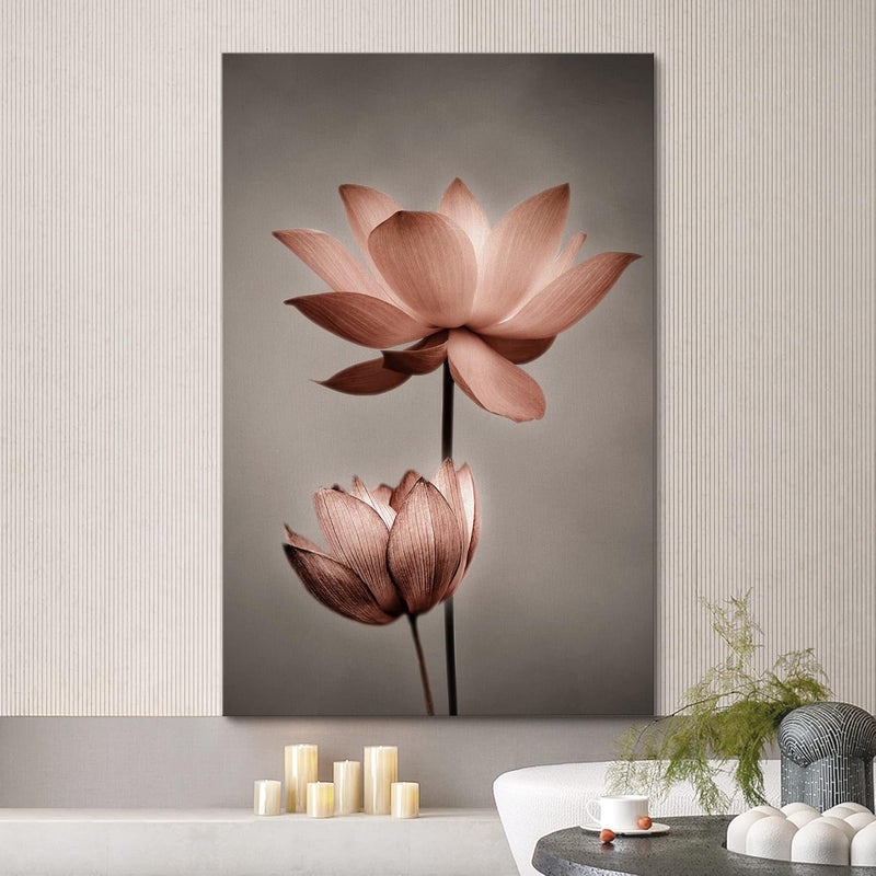 wall26 Pink Lotus Duo Canvas Print - Image 2