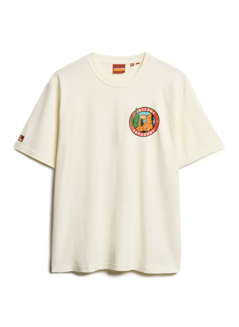 سوبر دراي Travel Postcard Chest Tshirt