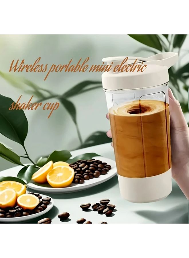 1 PC USB Electric Blender Cup Automatic One Touch Operation Transparent With Measurement Markings For Protein Shakes Smoothies Coffee - Image 4
