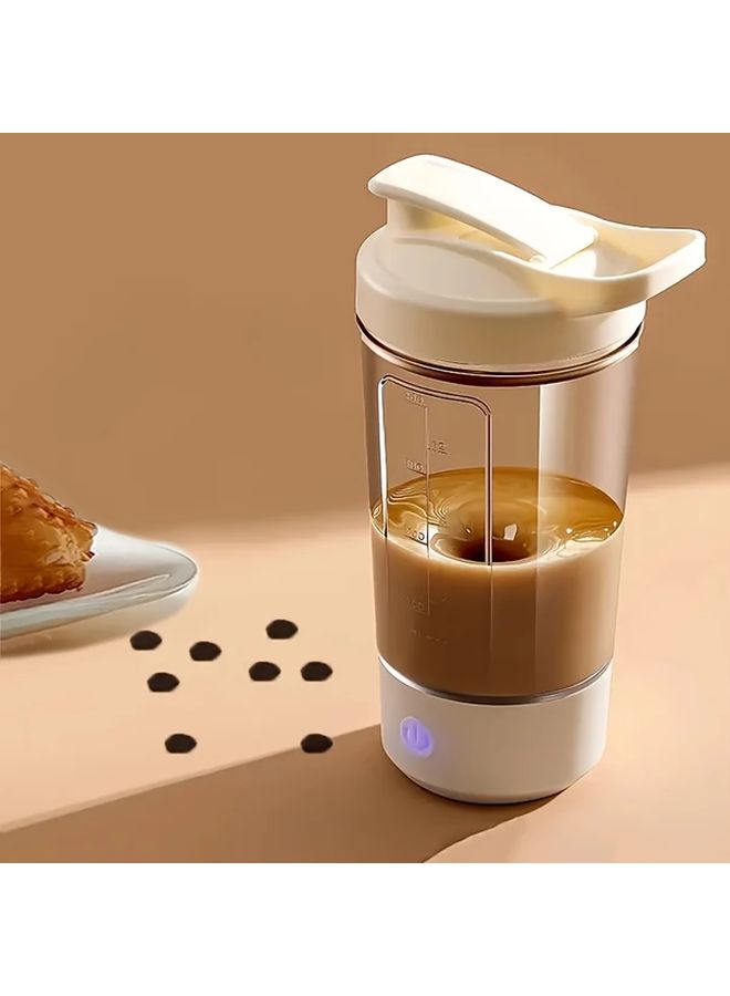 1 PC USB Electric Blender Cup Automatic One Touch Operation Transparent With Measurement Markings For Protein Shakes Smoothies Coffee - Image 1