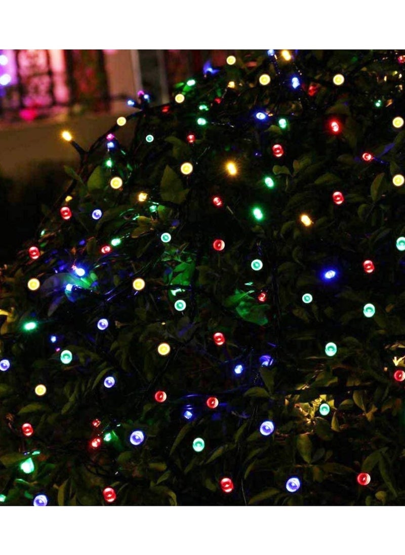 PAMEER - Multicolor 36ft 110 LEDs String Lights Black Wire Plug-in  String Home Decorative LED Strip for Christmas EID Ramadan Diwali and Wedding Parties Decoration Box Button Control 8 Modes - Image 1
