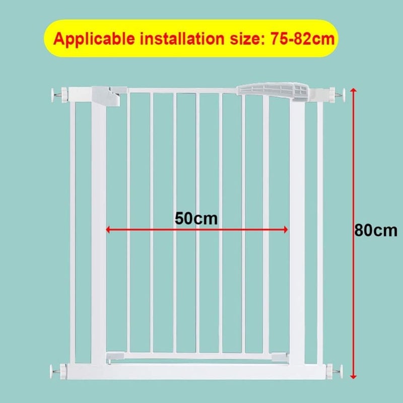 Fantastic-Kids-Toys Extra High Pressure Baby & Pet Safety Gate, Door and Stair Safety Gate, 80 cm Height, Auto Close Function (76-83) - Image 2