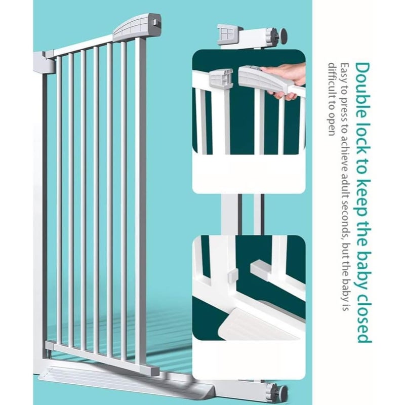 Fantastic-Kids-Toys Extra High Pressure Baby & Pet Safety Gate, Door and Stair Safety Gate, 80 cm Height, Auto Close Function (76-83) - Image 5