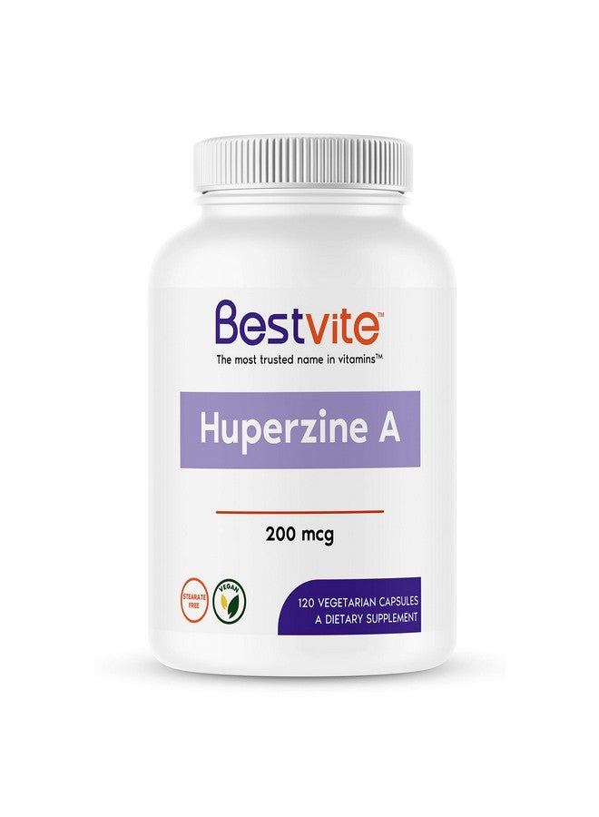 Huperzine A 200Mcg (120 Vegetarian Capsules) No Stearates No Flow Agents Vegan Non Gmo Gluten Free
