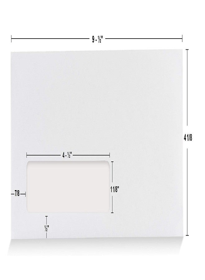 Aimoh 250#10 Custom Printed Single Left Window Envelopes - Text and Logo Customization - Gummed Closure - Size 4-1/8x9-1/2 Inches -24LB-250 Count (7-35410-250) - Image 3