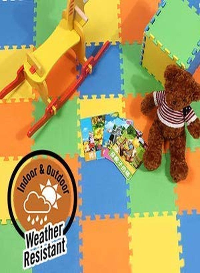 Playmore Soft EVA Foam Kids Play Mat, Interlocking Floor Mats for Babies, Non-Toxic, Waterproof, Colorful |Available in 4, 6, 8, 12 Pcs Set Mat Tiles for Gymnastics, Exercise, Playing Mat For Baby, Mat Kids Playing, Baby Mat For Playing 1 to 7 years (Pack of 4) - Image 4