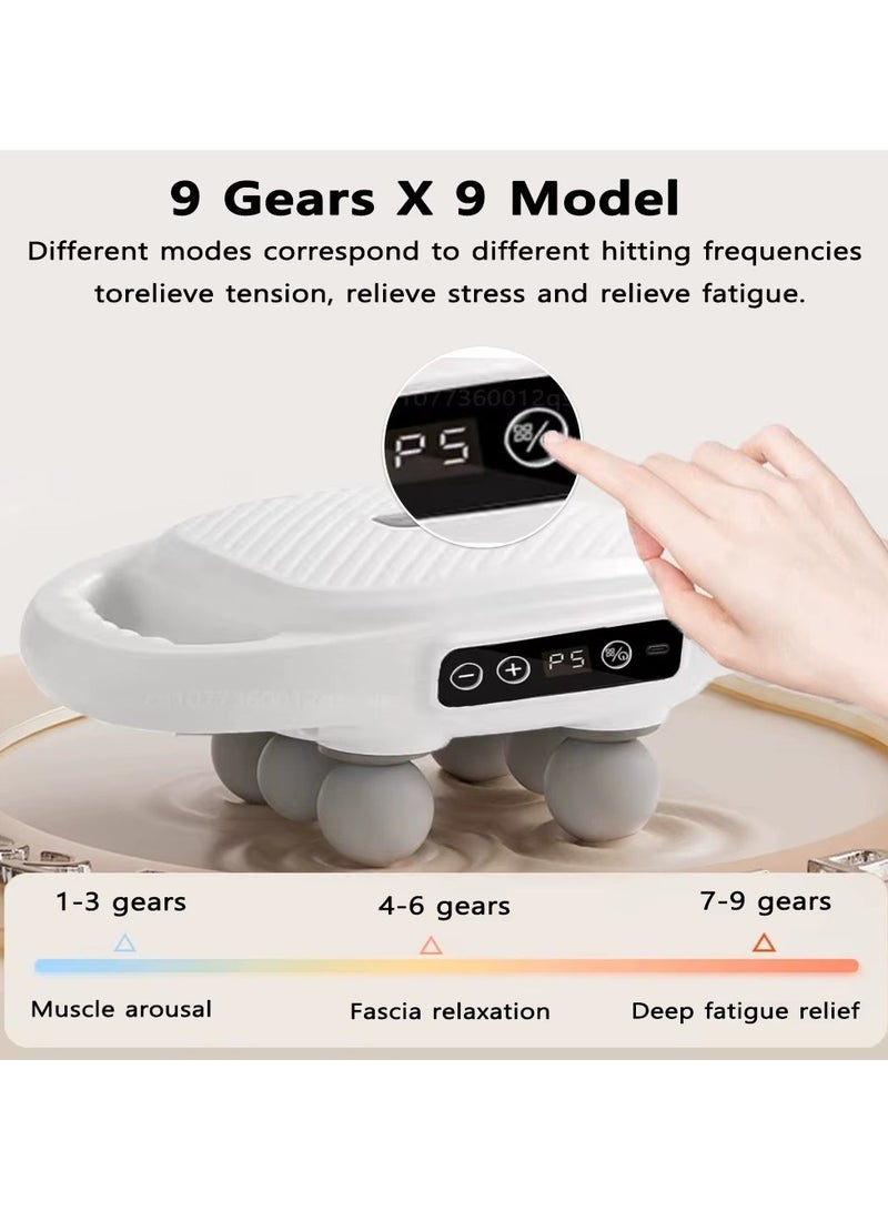 Cordless Rechargeable/6 Head Massage Gun/9 Modes/LCD Screen/Digital Display/Low Noise - Image 2