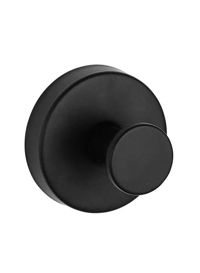 خطاف شفاط أسود ثقيل متين للتركيب بدون حفر مع خطاف حائط لاصق قوي - Image 1