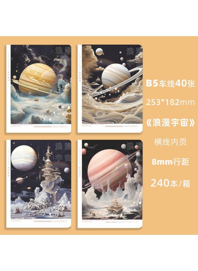 MANGO B5 Thick Notebook High-looking A5 Simple Stitching Book Soft Copy Elementary School Student Exercise Book Creative - Image 1