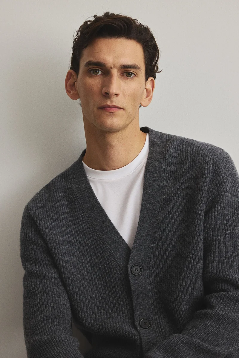 H&M  Regular Fit Wool cardigan for Men | Best Price UAE