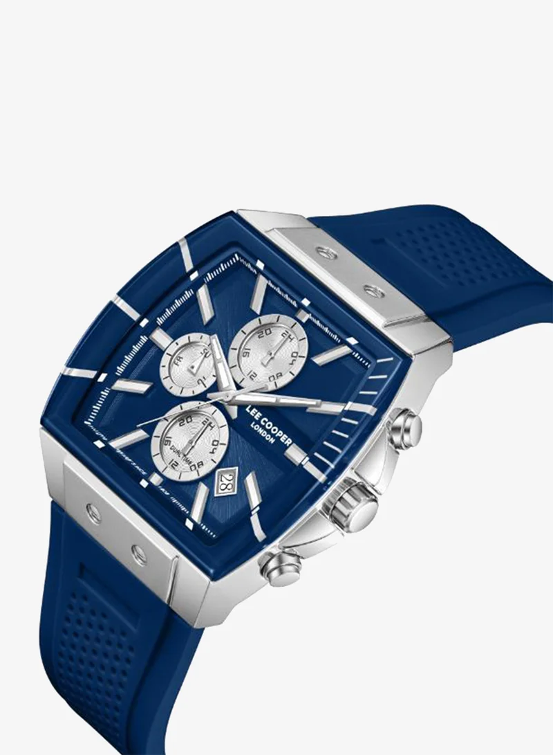 لي كوبر Men's Silicone MULTIFUNCTION Watch LC08399.399 - 41×49.5 mm