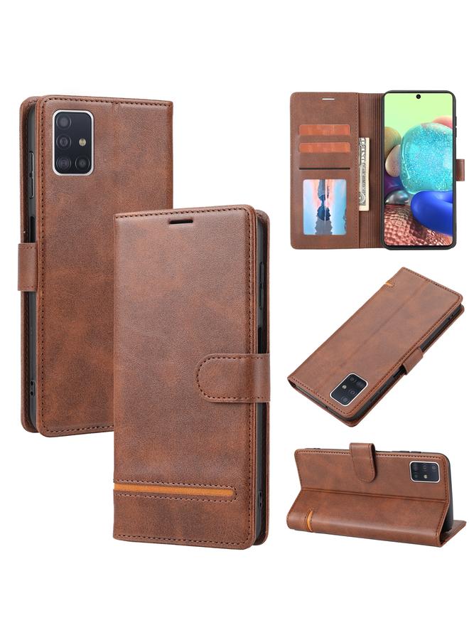 S-TOP Case For Samsung Galaxy A71 5G Classic Wallet Flip Leather Phone Case - Image 1