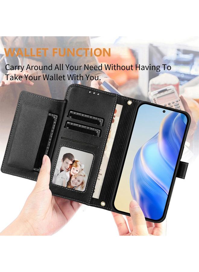 S-TOP Case For BLU View Speed 5G Multi-Card Slots Zipper Wallet Leather Phone Case - Image 4