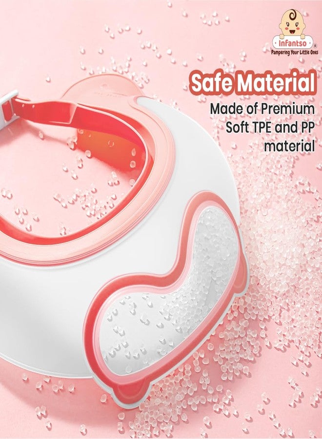 Infantso TEAR-FREE Baby Shower Cap for Kids | Adjustable Bath Visor Hat for Shampoo & Water Protection | Soft TPE Eye & Ear Shield | Bathing Hat - Waterproof Shampoo hat for Washing Hair, Shower Bathing Protection Bath Cap for Babies & Toddlers (6-36 Months) - Image 5