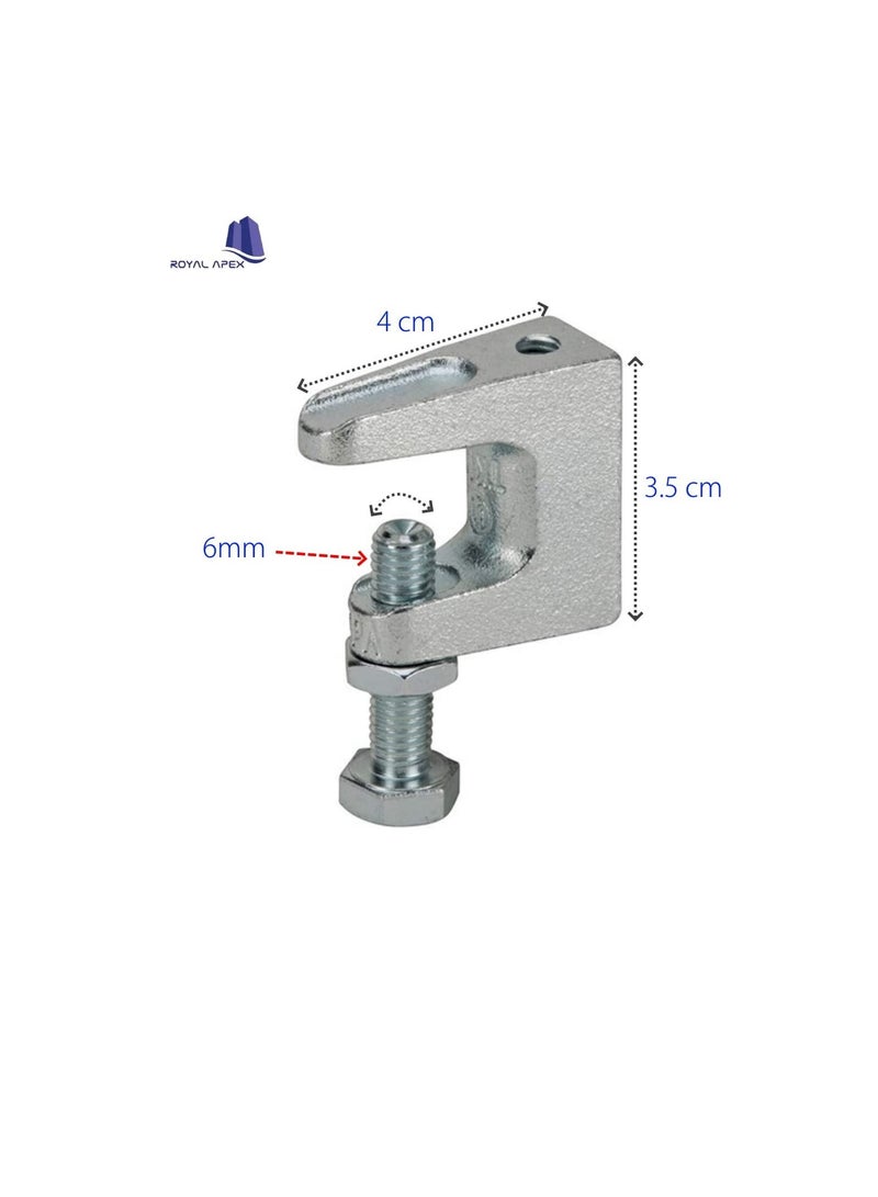 High Quality Wide Mouth Galvanized Beam Clamps (4, 6mm)  - Image 3