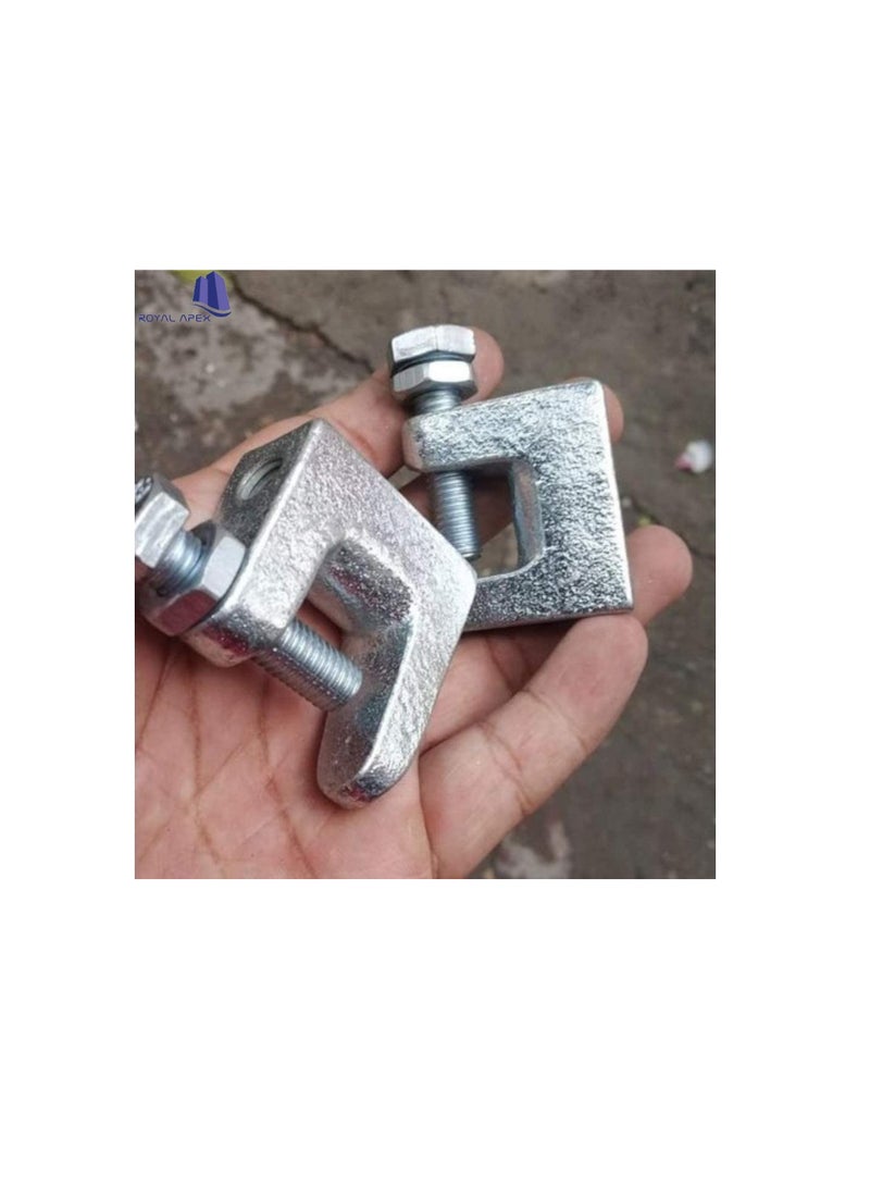 High Quality Wide Mouth Galvanized Beam Clamps (4, 6mm)  - Image 2