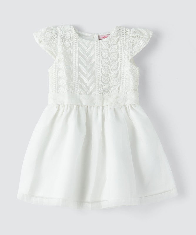 JELLIENE GIRLS MAKE YOUR LITTLE ONE LOOK EXTRA ADORABLE WITH THIS CHARMING INFANT FLORAL DRESS. - Image 1