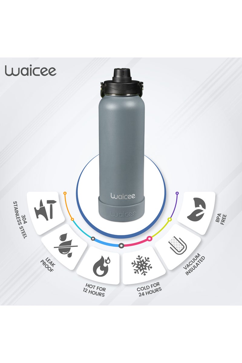 Waicee Waterbottle 32oz 32 Steel (Gray) 950ml - Image 2