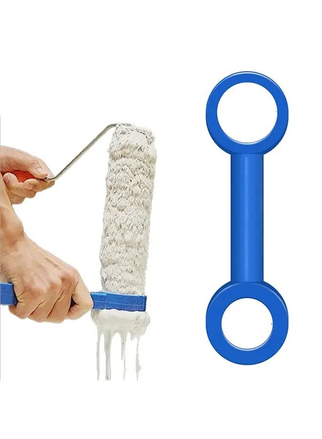 Blue Paint Roller Scraper Tool with Recycling Ring Design for Efficient Paint Removal - Image 2