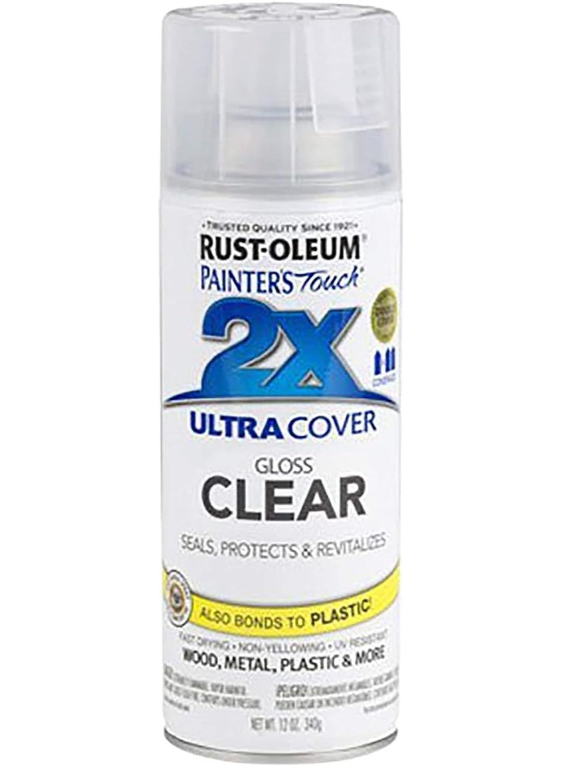 RUST-OLEUM Painter'S Touch 2X Ultra Cover, Gloss Clear, 340 gm