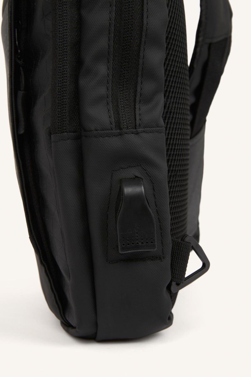 DeFacto Black Man Faux Leather Crossbody Bag Casual - Image 5