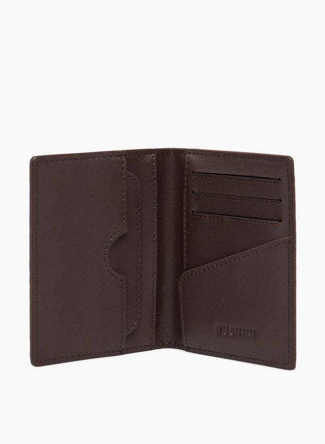 Duchini BROWN Men Chevron Textured Card Holder for Men | Best Price UAE