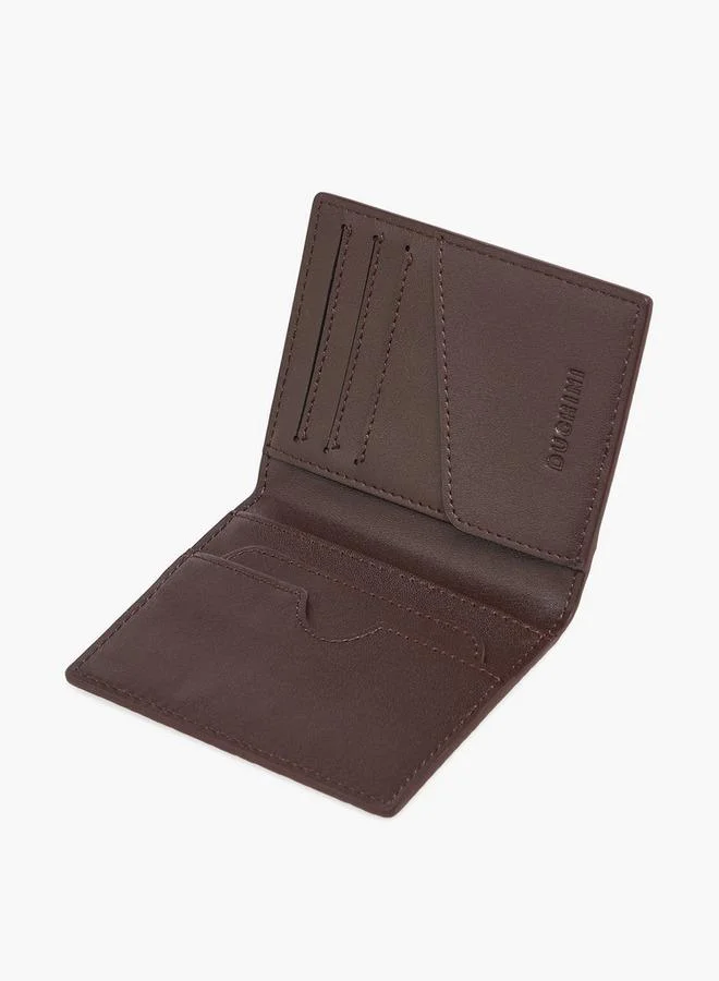 Duchini BROWN Men Chevron Textured Card Holder for Men | Best Price UAE