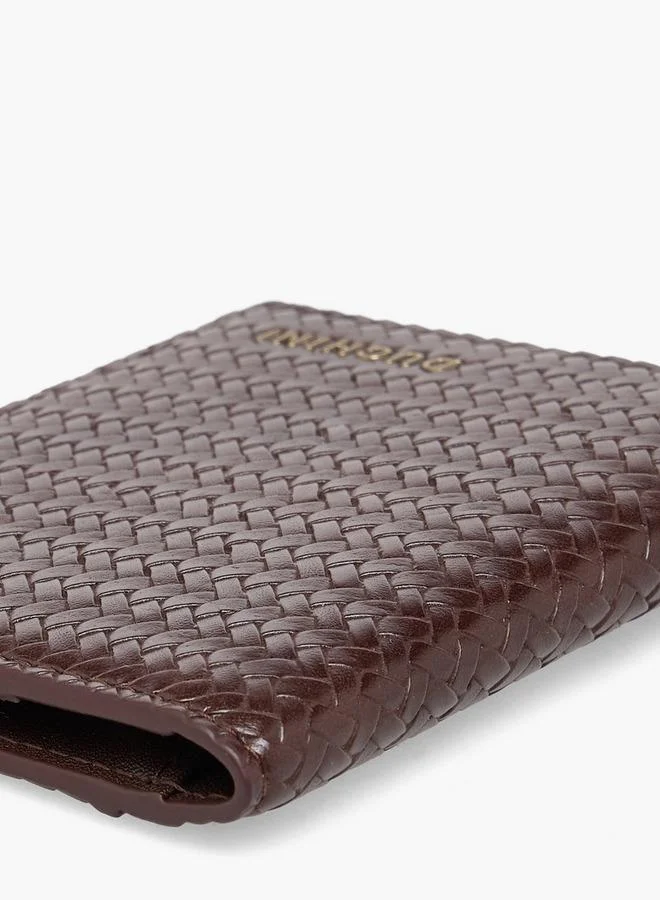 Duchini BROWN Men Chevron Textured Card Holder for Men | Best Price UAE