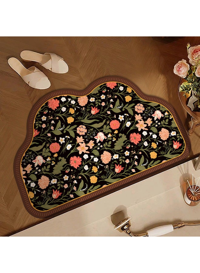 Diatom Mud Floor Mats Are Easy to Care For, Bathroom Floor Mats, Household Toilet Door Absorbent Non-Slip Mats, Factory Direct Supply - Image 1