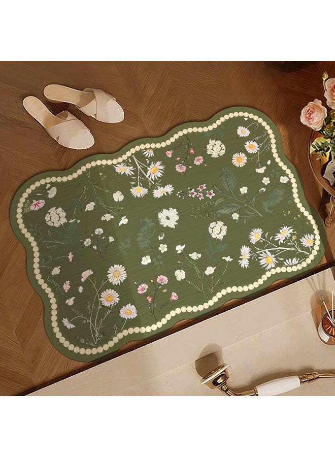 Diatom Mud Floor Mats Are Easy to Care For, Bathroom Floor Mats, Household Toilet Door Absorbent Non-Slip Mats, Factory Direct Supply - Image 4