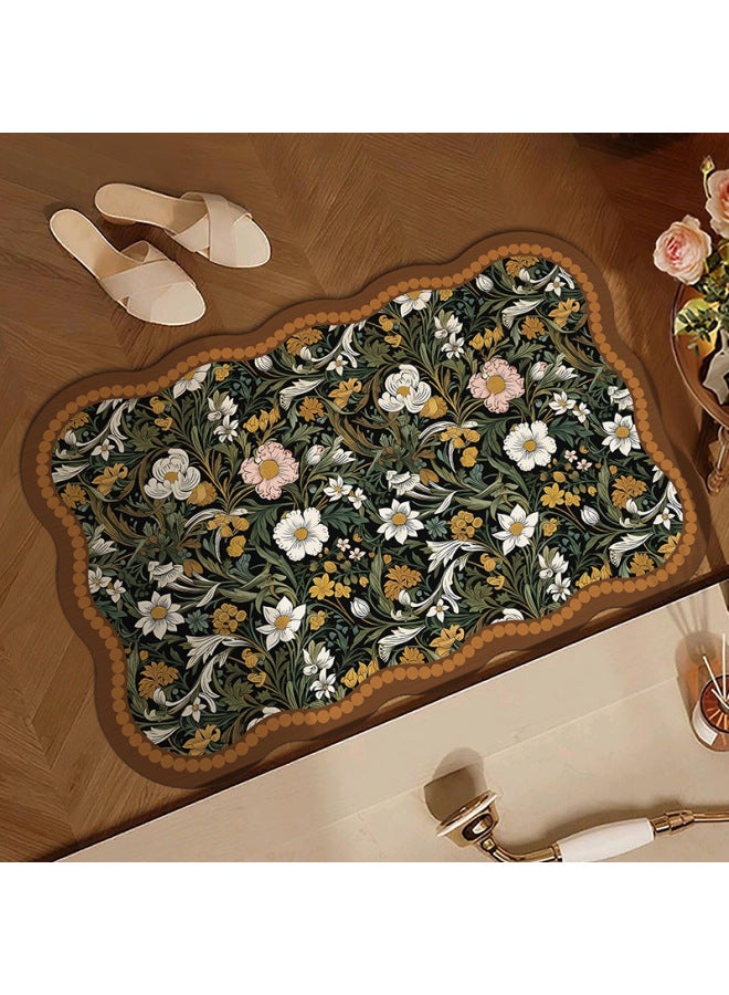 Diatom Mud Floor Mats Are Easy to Care For, Bathroom Floor Mats, Household Toilet Door Absorbent Non-Slip Mats, Factory Direct Supply - Image 5