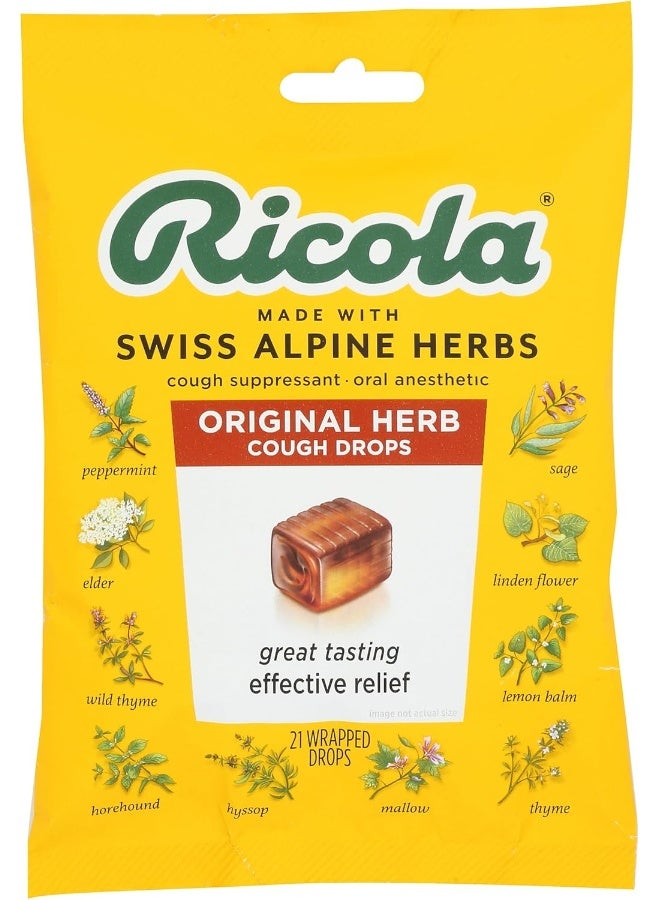 Ricola Original Swiss Herb Cough Suppressant Throat Drops - Image 1