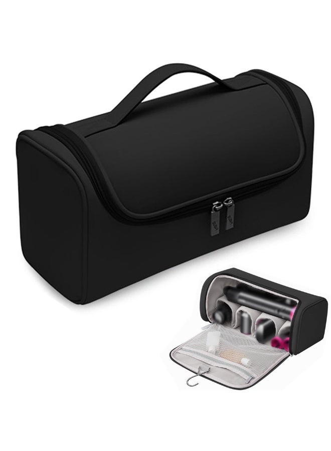 Travel Case for Dyson Shark Flexstyle PU waterproof Portable Travel Pouch with Hanging Hook Carrying Case (Black) - Image 1