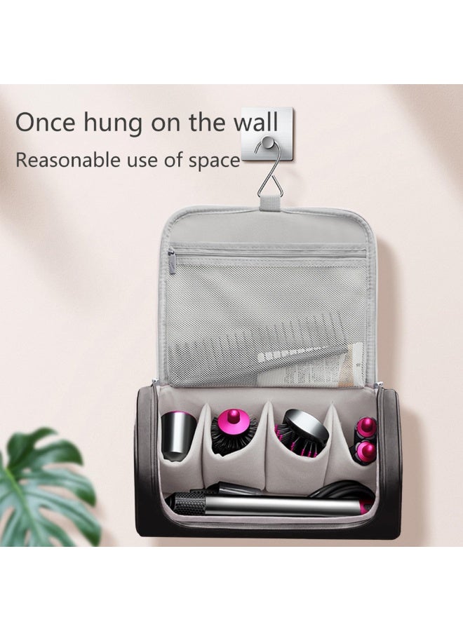 Travel Case for Dyson Shark Flexstyle PU waterproof Portable Travel Pouch with Hanging Hook Carrying Case (Black) - Image 5