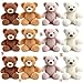 LaRandom 12 Pcs Bears Stuffed Animal Bulk 10 Inch Cute Small Stuffed Bear Plush Mini Toy for Baby Shower Birthday Party Decorations Centerpieces Favors - Image 2