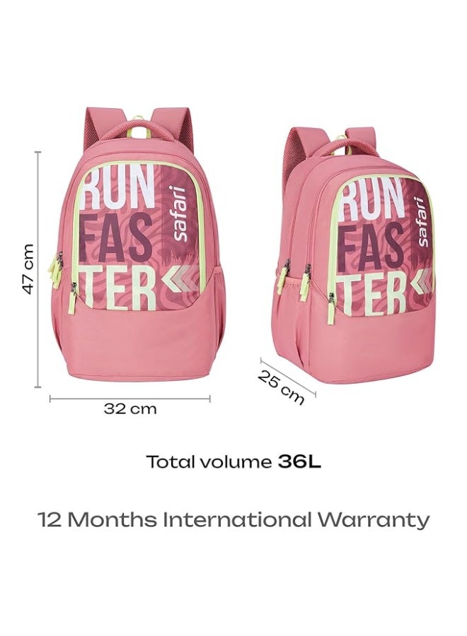 Safari Sigma 36L School bag for Boys and Girls, Office use/travel bag for man & women, Casual 3 Compartment Printed Large Men's Backpack Bags with Organizer, File holder - Image 4