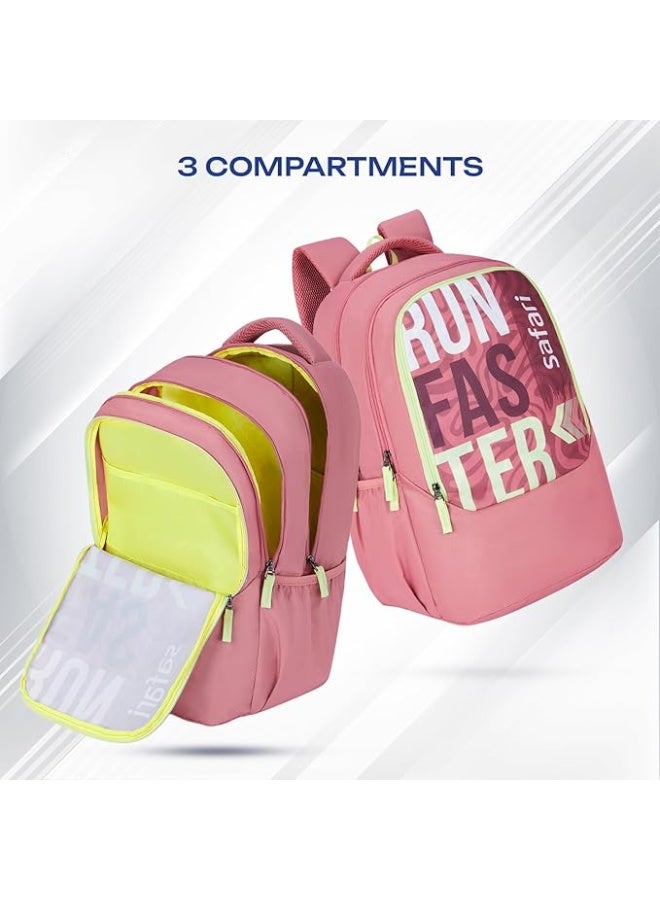 Safari Sigma 36L School bag for Boys and Girls, Office use/travel bag for man & women, Casual 3 Compartment Printed Large Men's Backpack Bags with Organizer, File holder - Image 5