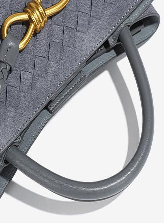 Molodo Suede Woven Tote Bag for Women PU Leather Crossbody Bag Shoulder Bag Casual Handbag Satchel for Work Travel 2025 - Image 3