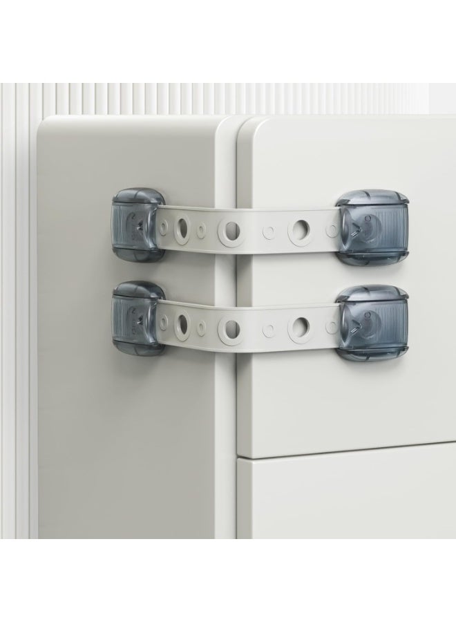 Bukela Refrigerator Lock for Kids 2 Pack, Cabinet Locks Baby Proofing, Fridge Locks Child Proof Safety Cabinet Lock with Strong 3M Adhesives, RV Fridge Door Latch, Oven Lock Child Safety - Image 4
