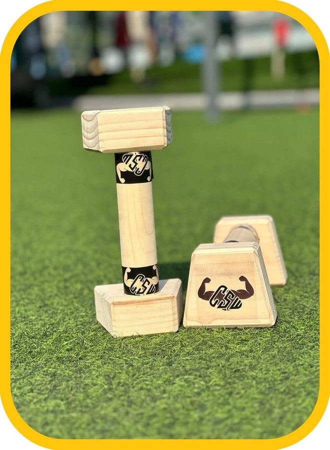Calistreet workout Wooden Parallettes - Wooden Pushup Bar,Calisthenics parallettes, gymnastic parallettes,Non-Slip paralettes,Heavy duty,yoga bar (mini bar) - Image 1