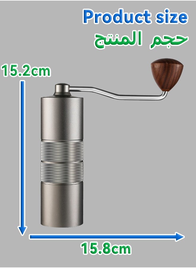 ميتويو - مطحنة حبوب القهوة - مطحنة يدوية من سبائك الألومنيوم - مطحنة مخروطية الشكل سباعية - مطحنة يدوية عالية الجودة - Image 1