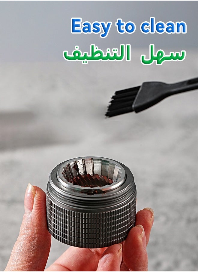 ميتويو - مطحنة حبوب القهوة - مطحنة يدوية من سبائك الألومنيوم - مطحنة مخروطية الشكل سباعية - مطحنة يدوية عالية الجودة - Image 1
