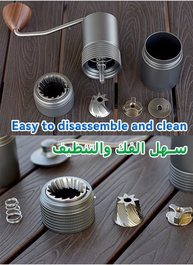 ميتويو - مطحنة حبوب القهوة - مطحنة يدوية من سبائك الألومنيوم - مطحنة مخروطية الشكل سباعية - مطحنة يدوية عالية الجودة - Image 1