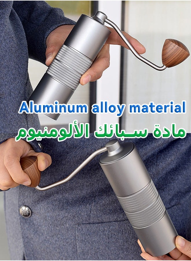 ميتويو - مطحنة حبوب القهوة - مطحنة يدوية من سبائك الألومنيوم - مطحنة مخروطية الشكل سباعية - مطحنة يدوية عالية الجودة - Image 1