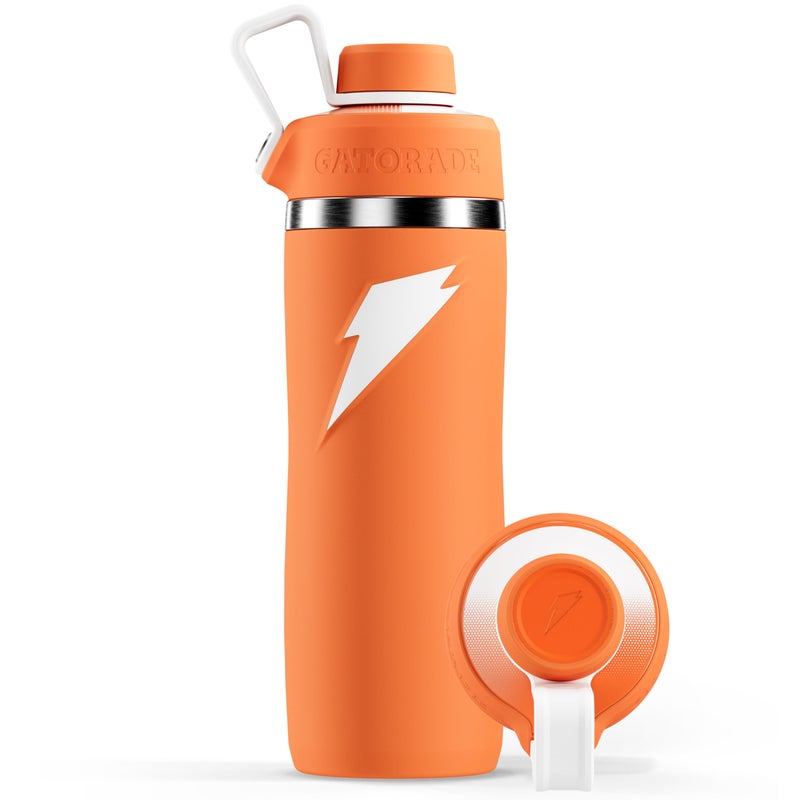 Gatorade  'Overtime ' 22oz Stainless Steel Water Bottle  Twist Cap  Orange - Image 1