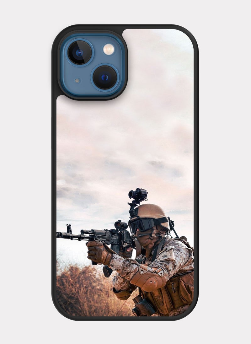 PXLAAT iPhone 13 case cover Saudi Soldier - Image 1