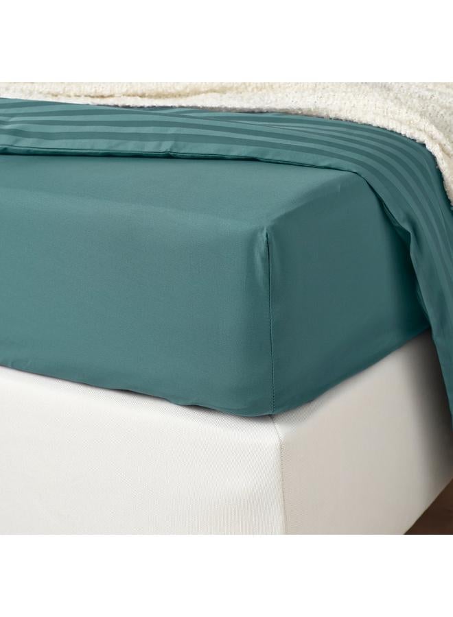 erorex Fitted sheet, blue-green, 80x200 cm - Image 5