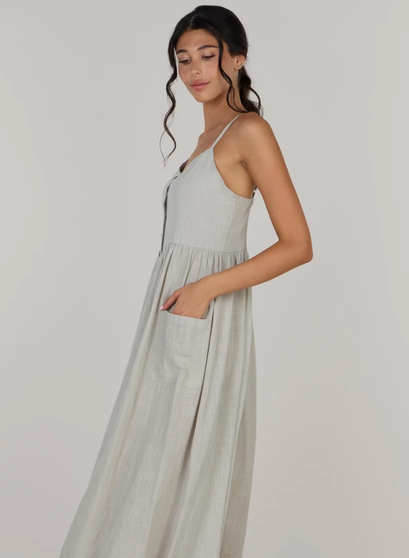 Just Nature Nicole Buttoned Dress