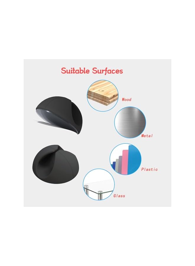 Green Tiger Cable Clips - 12 Pack Adhesive Cord Organizer for Desk, Home, Office, Car - Wire Holder Clips for Charger Management - Black Nightstand Cubicle Solution - Image 4